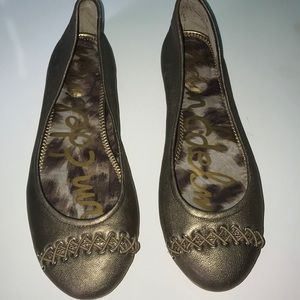 Sam Edelman Gold Flats size 8